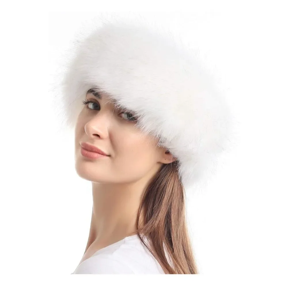 Cozy Faux Fur Headband Earmuffs Hat